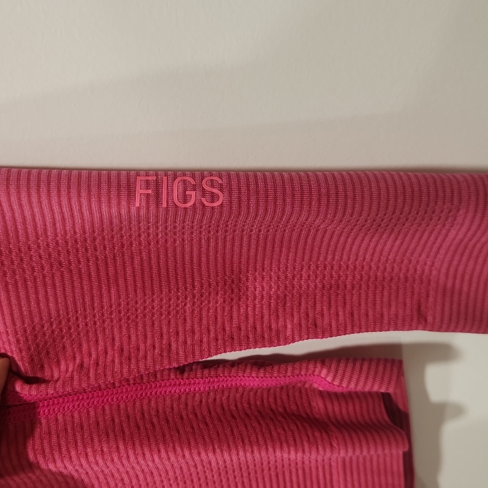 Figs Salta Underscrub Pink With Striping Detail